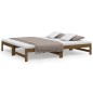 vidaXL Sofá cama extraíble madera maciza pino marrón miel 2x(75x190)cm vidaXL Sofá cama extraíble madera maciza pino marrón miel 2x(75x190)cm