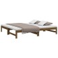 vidaXL Sofá cama extraíble madera maciza pino marrón miel 2x(75x190)cm vidaXL Sofá cama extraíble madera maciza pino marrón miel 2x(75x190)cm