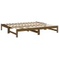vidaXL Sofá cama extraíble madera maciza pino marrón miel 2x(75x190)cm vidaXL Sofá cama extraíble madera maciza pino marrón miel 2x(75x190)cm