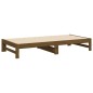 vidaXL Sofá cama extraíble madera maciza pino marrón miel 2x(75x190)cm vidaXL Sofá cama extraíble madera maciza pino marrón miel 2x(75x190)cm
