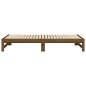 vidaXL Sofá cama extraíble madera maciza pino marrón miel 2x(75x190)cm vidaXL Sofá cama extraíble madera maciza pino marrón miel 2x(75x190)cm