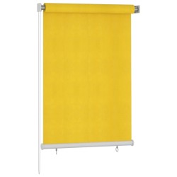 vidaXL Persiana enrollable de exterior 100x140 cm amarillo