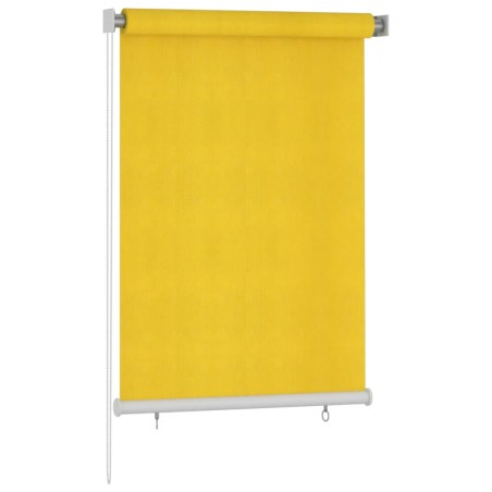 vidaXL Persiana enrollable de exterior 100x140 cm amarillo