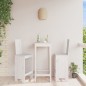 vidaXL Taburetes de cocina 2 uds madera maciza pino blanco 40x42x120cm vidaXL Taburetes de cocina 2 uds madera maciza pino blanco 40x42x120cm