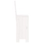 vidaXL Taburetes de cocina 2 uds madera maciza pino blanco 40x42x120cm vidaXL Taburetes de cocina 2 uds madera maciza pino blanco 40x42x120cm