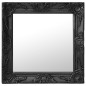 vidaXL Espejo de pared estilo barroco negro 50x50 cm vidaXL Espejo de pared estilo barroco negro 50x50 cm
