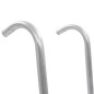 vidaXL Escalera de cama elástica de 2 peldaños acero plateado 102,6 cm vidaXL Escalera de cama elástica de 2 peldaños acero plateado 102,6 cm