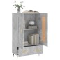 vidaXL Aparador alto madera de ingeniería gris hormigón 69,5x31x115 cm vidaXL Aparador alto madera de ingeniería gris hormigón 69,5x31x115 cm