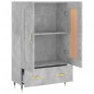 vidaXL Aparador alto madera de ingeniería gris hormigón 69,5x31x115 cm vidaXL Aparador alto madera de ingeniería gris hormigón 69,5x31x115 cm