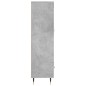 vidaXL Aparador alto madera de ingeniería gris hormigón 69,5x31x115 cm vidaXL Aparador alto madera de ingeniería gris hormigón 69,5x31x115 cm