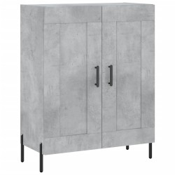 vidaXL Aparador de madera de ingeniería gris hormigón 69,5x34x90 cm