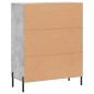 vidaXL Aparador de madera de ingeniería gris hormigón 69,5x34x90 cm vidaXL Aparador de madera de ingeniería gris hormigón 69,5x34x90 cm