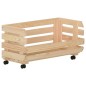 vidaXL Carrito para verduras madera maciza de pino 57x30x80 cm