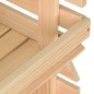vidaXL Carrito para verduras madera maciza de pino 57x30x80 cm