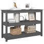 vidaXL Mesa consola de madera maciza de pino gris 110x40x74 cm vidaXL Mesa consola de madera maciza de pino gris 110x40x74 cm