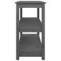 vidaXL Mesa consola de madera maciza de pino gris 110x40x74 cm vidaXL Mesa consola de madera maciza de pino gris 110x40x74 cm