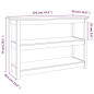 vidaXL Mesa consola de madera maciza de pino gris 110x40x74 cm vidaXL Mesa consola de madera maciza de pino gris 110x40x74 cm