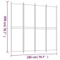 vidaXL Biombo divisor de 4 paneles de tela marrón 200x200 cm vidaXL Biombo divisor de 4 paneles de tela marrón 200x200 cm