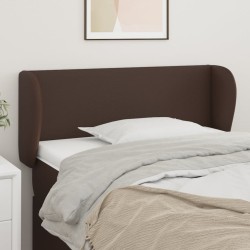 vidaXL Cabecero de cuero sintético marrón 103x23x78/88 cm