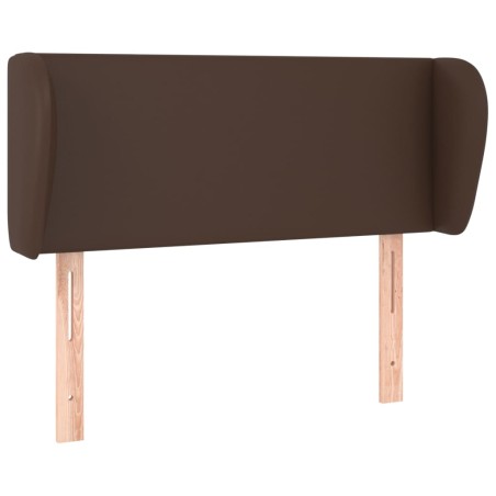 vidaXL Cabecero de cuero sintético marrón 103x23x78/88 cm