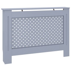 vidaXL Cubierta para radiador MDF gris antracita 112x19x81,5 cm