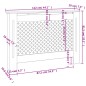 vidaXL Cubierta para radiador MDF gris antracita 112x19x81,5 cm vidaXL Cubierta para radiador MDF gris antracita 112x19x81,5 cm
