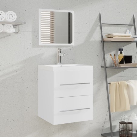 vidaXL Armario de baño con espejo blanco 41x38,5x48 cm 