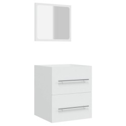 vidaXL Armario de baño con espejo blanco 41x38,5x48 cm 