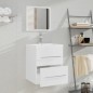 vidaXL Armario de baño con espejo blanco 41x38,5x48 cm vidaXL Armario de baño con espejo blanco 41x38,5x48 cm