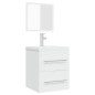 vidaXL Armario de baño con espejo blanco 41x38,5x48 cm vidaXL Armario de baño con espejo blanco 41x38,5x48 cm