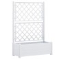 vidaXL Jardinera con enrejado PP blanca 100x43x142 cm vidaXL Jardinera con enrejado PP blanca 100x43x142 cm