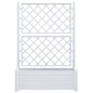 vidaXL Jardinera con enrejado PP blanca 100x43x142 cm vidaXL Jardinera con enrejado PP blanca 100x43x142 cm