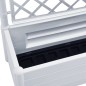 vidaXL Jardinera con enrejado PP blanca 100x43x142 cm vidaXL Jardinera con enrejado PP blanca 100x43x142 cm