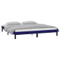 vidaXL Estructura de cama con LED madera maciza negro 140x190 cm vidaXL Estructura de cama con LED madera maciza negro 140x190 cm