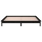 vidaXL Estructura de cama con LED madera maciza negro 140x190 cm vidaXL Estructura de cama con LED madera maciza negro 140x190 cm