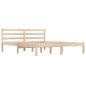 vidaXL Estructura de cama madera maciza de pino 150x200 cm
