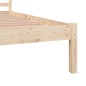 vidaXL Estructura de cama madera maciza de pino 150x200 cm