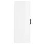 vidaXL Armario de pared madera ingeniería blanco brillo 34,5x34x90 cm vidaXL Armario de pared madera ingeniería blanco brillo 34,5x34x90 cm