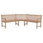 vidaXL Banco de esquina de jardín madera maciza teca 185x185x90 cm vidaXL Banco de esquina de jardín madera maciza teca 185x185x90 cm