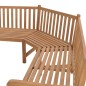 vidaXL Banco de esquina de jardín madera maciza teca 185x185x90 cm vidaXL Banco de esquina de jardín madera maciza teca 185x185x90 cm