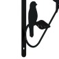 vidaXL Soportes para cestas colgantes 4 unidades acero negro vidaXL Soportes para cestas colgantes 4 unidades acero negro