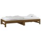 vidaXL Sofá cama extraíble madera de pino marrón miel 2x(80x200) cm vidaXL Sofá cama extraíble madera de pino marrón miel 2x(80x200) cm