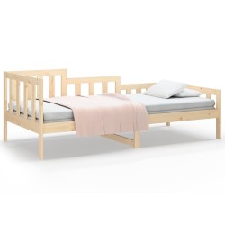 vidaXL Sofá cama madera maciza de pino 90x190 cm