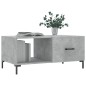 vidaXL Mesa de centro madera contrachapada gris hormigón 90x50x40 cm vidaXL Mesa de centro madera contrachapada gris hormigón 90x50x40 cm