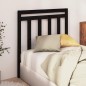 vidaXL Cabecero de cama madera maciza de pino negro 95x4x100 cm vidaXL Cabecero de cama madera maciza de pino negro 95x4x100 cm