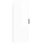 vidaXL Armario de pared blanco brillante 34,5x34x90 cm