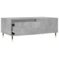 vidaXL Mesa de centro madera contrachapada gris hormigón 90x50x36,5 cm vidaXL Mesa de centro madera contrachapada gris hormigón 90x50x36,5 cm