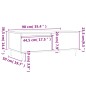vidaXL Mesa de centro madera contrachapada gris hormigón 90x50x36,5 cm vidaXL Mesa de centro madera contrachapada gris hormigón 90x50x36,5 cm