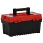 vidaXL Set de cajas de herramientas 2 pzas polipropileno negro y rojo vidaXL Set de cajas de herramientas 2 pzas polipropileno negro y rojo