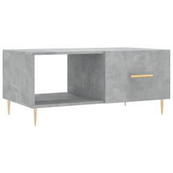 vidaXL Mesa de centro madera contrachapada gris hormigón 90x50x40 cm